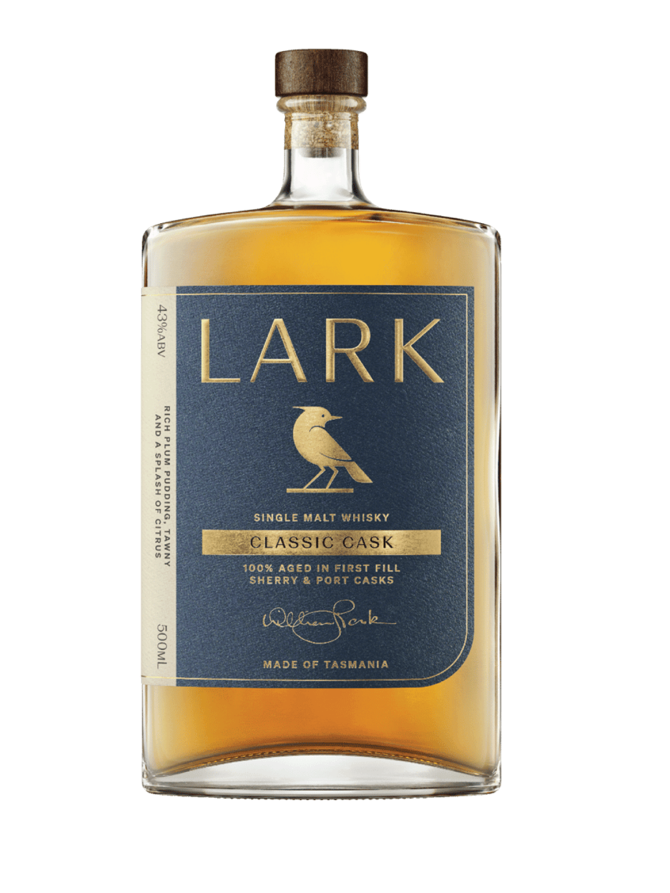 Lark Classic Cask Single Malt Tasmanian Whisky 500Ml