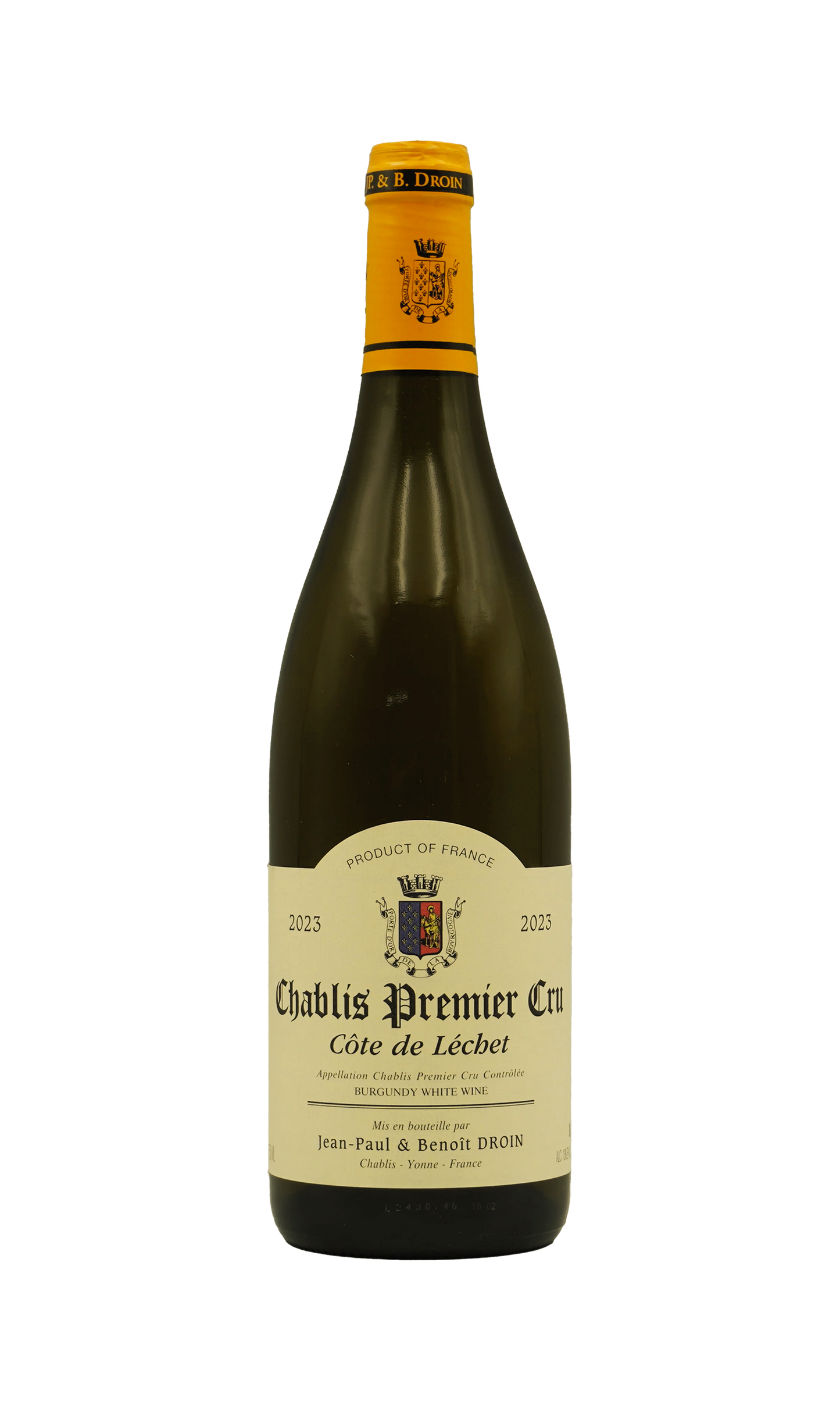 Jean Paul Et Benoit Droin Chablis 1Er Lechet 2023