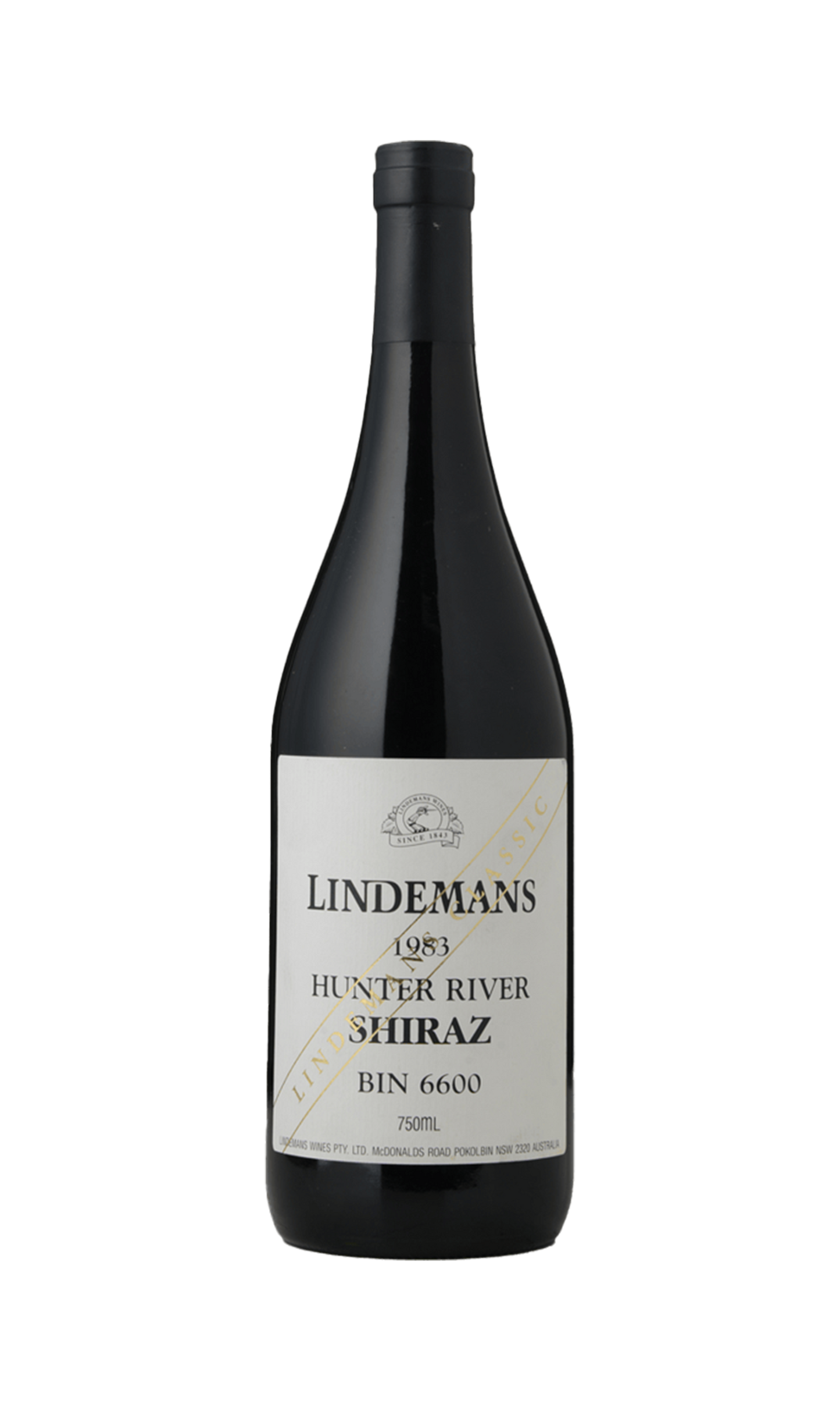 Lindemans Hunter River Burgundy Bin 6600 Shiraz 1983