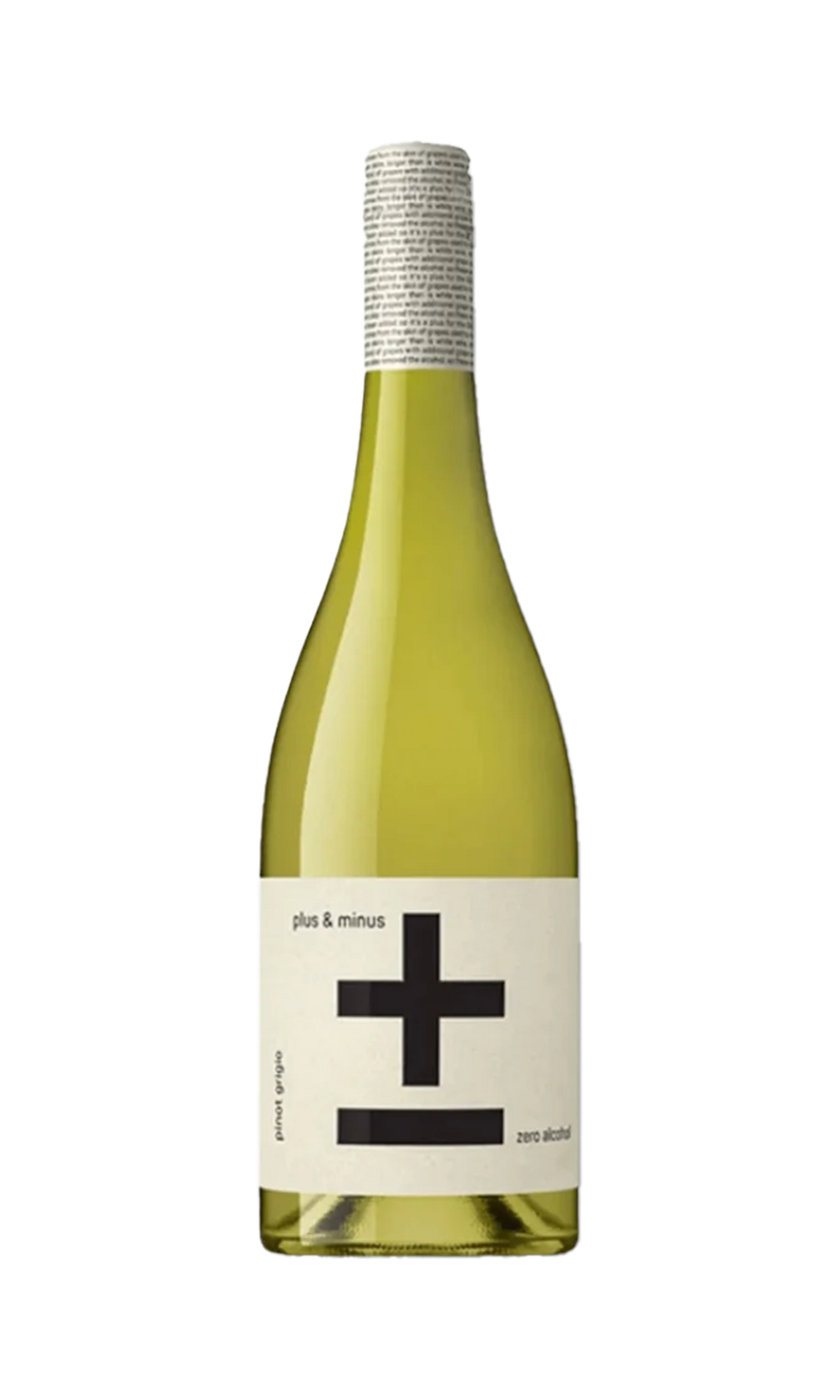 Plus And Minus Non Alcoholic Pinot Grigio Nv