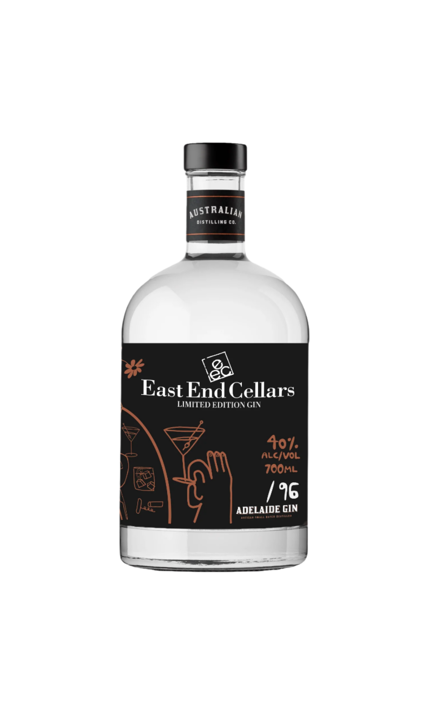 Australian Distilling Co X East End Cellars Gin 700Ml