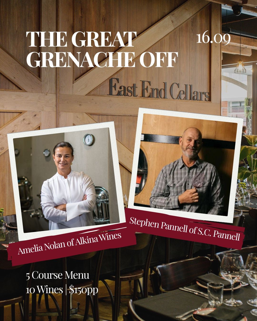 'The Great Grenache Off' with S.C Pannell & Alkina Wines
