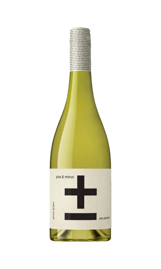 Plus And Minus Non Alcoholic Pinot Grigio Nv